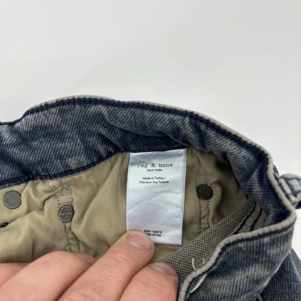 Rag & Bone Mens Fit 1 Pants 34x32 Slim Fit Jeans‎ Bradbury Denim